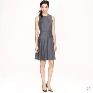 J.Crew Pleated stretch wool dress
